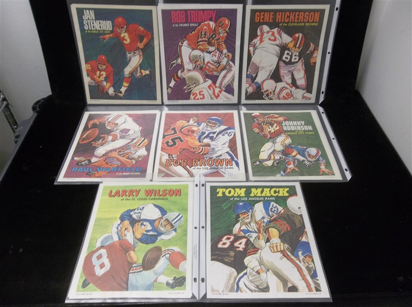 1970 Topps Football Posters- 14 Diff