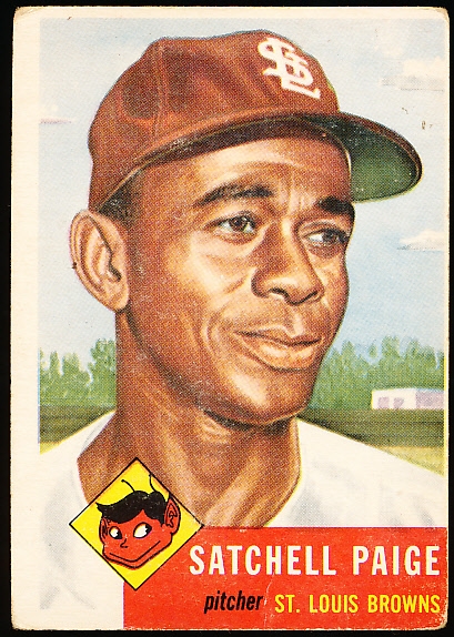 1953 Topps Bb- #220 Satchel Paige, Browns