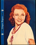 1936 Dixie Cup Cowboy, Radio, & Movie Star Premium- Ginger Rogers (White Blouse)