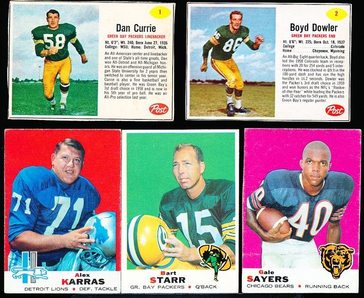 Five Football Cards