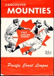 1967 Tacoma Cubs @Vancouver Mounties- Minor League Bb Program