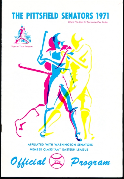 1971 Trois Rivieres @ Pittsfield – Minor League Baseball Program