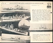 1943 Dixie Cup Premium- America Attacks…Cruiser Boise Sinks 6 Jap Ships Near Solomons