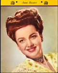 1950 Dixie Cup Movie and Cowboy Stars Premium- Anne Baxter