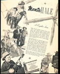 1950 Dixie Cup Movie and Cowboy Stars Premium- Monte Hale