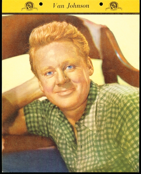 1950 Dixie Cup Movie and Cowboy Stars Premium- Van Johnson