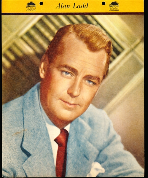 1950 Dixie Cup Movie and Cowboy Stars Premium- Alan Ladd