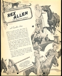 1951 Dixie Cup Movie and Western Stars Premium- Rex Allen