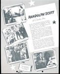 1951 Dixie Cup Movie and Western Stars Premium- Randolph Scott