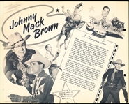 1952 Dixie Cup Movie, Cowboy, and TV Stars Premium- Johnny Mack Brown