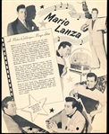 1952 Dixie Cup Movie, Cowboy, and TV Stars Premium- Mario Lanza