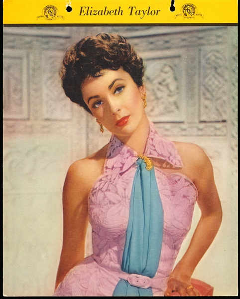 1952 Dixie Cup Movie, Cowboy, and TV Stars Premium- Elizabeth Taylor