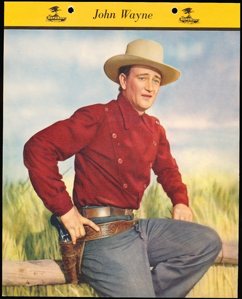 1952 Dixie Cup Movie, Cowboy, and TV Stars Premium- John Wayne