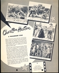 1953 Dixie Cup Movie, Cowboy, and TV Stars Premium- Charlton Heston