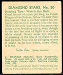 1934 Diamond Stars Baseball- #20 Shanty Hogan, Boston Braves