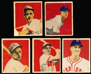 1949 Bowman Bb- 5 Diff Boston Red Sox