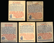 1949 Bowman Bb- 5 Diff Boston Red Sox