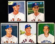 1950 Bowman Bb- 5 Diff Boston Red Sox