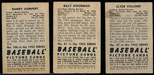 1952 Bowman Bb- 7 Diff Boston Red Sox