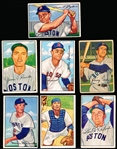 1952 Bowman Bb- 7 Diff Boston Red Sox