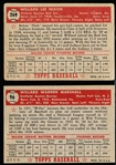 1952 Topps Bb- 2 Diff