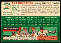 1954 Topps Bb- #17 Phil Rizzuto, Yankees