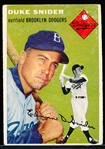 1954 Topps Bb- #32 Duke Snider, Dodgers