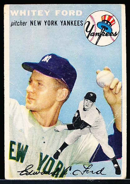 1954 Topps Bb- #37 White Ford, Yankees