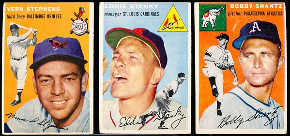 1954 Topps Bb- 16 Diff