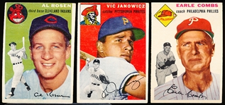 1954 Topps Baseball- 3 Diff