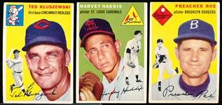 1954 Topps Baseball- 3 Diff