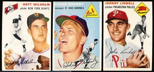 1954 Topps Baseball- 3 Diff