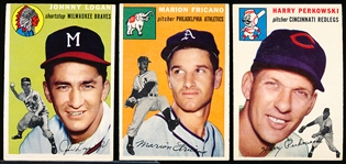 1954 Topps Baseball- 6 Diff