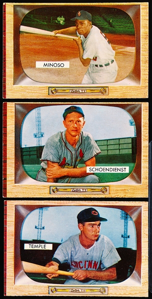 1955 Bowman Bb- 4 Cards