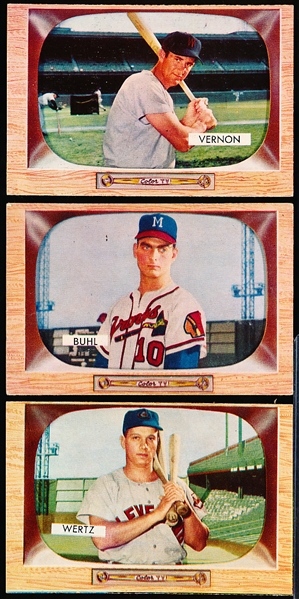 1955 Bowman Bb- 4 Cards