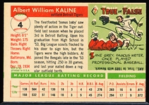 1955 Topps Bb- #4 Al Kaline, Tigers