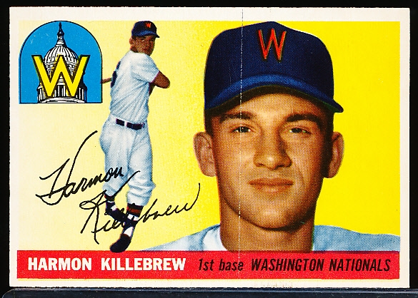 1955 Topps Bb- #124 Harmon Killebrew RC