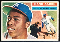 1956 Topps Bb- #31 Hank Aaron, Braves- Gray Back