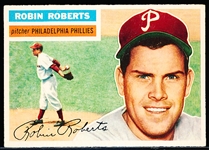 1956 Topps Bb- #180 Robin Roberts, Phillies- Gray Back