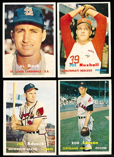 1957 Topps Bb- 4 Cards