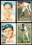 1957 Topps Bb- 4 Cards