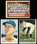 1957 Topps Bb- 3 Diff