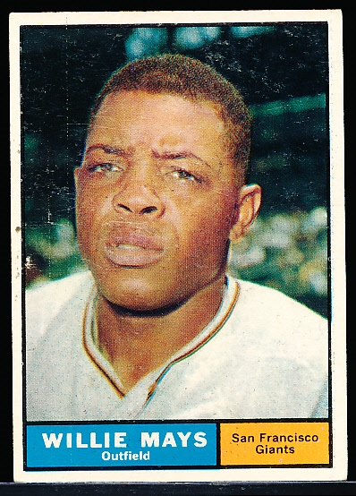 1961 Topps Bb- #150 Willie Mays, Giants