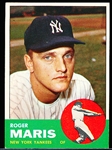 1963 Topps Bb- #120 Roger Maris, Yankees