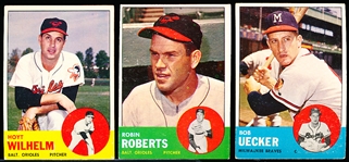 1963 Topps Bb- 3 Diff