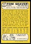 1963 Topps Bb- #45 Tom Seaver,Mets