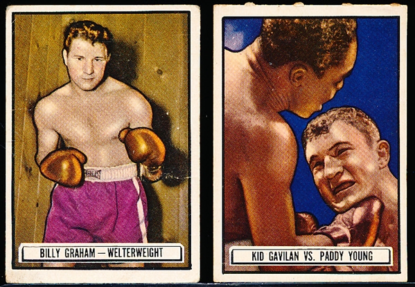 1951 Topps Ringside Boxing- 2 Diff