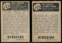 1951 Topps Ringside Boxing- 2 Diff