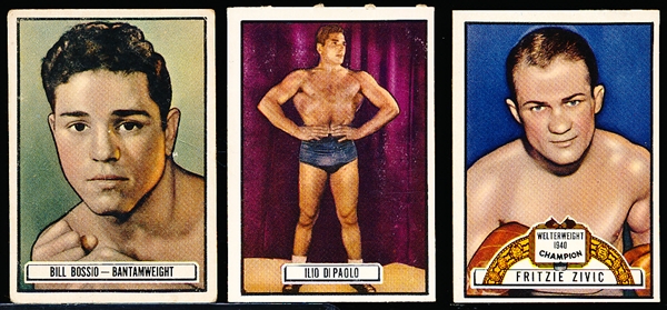 1951 Topps Ringside Boxing- 3 Diff