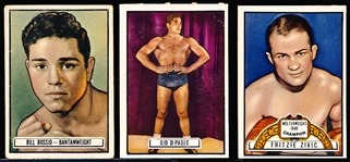 1951 Topps Ringside Boxing- 3 Diff